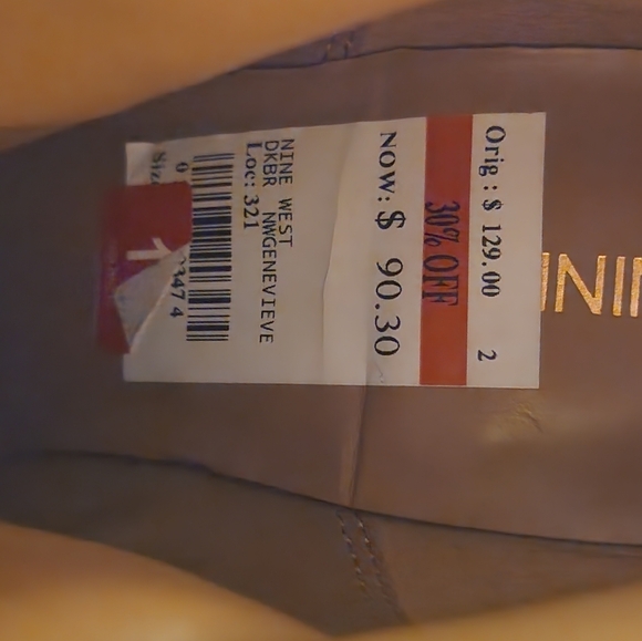 Nine West Brown Heeled Boots - Picture 3 of 6